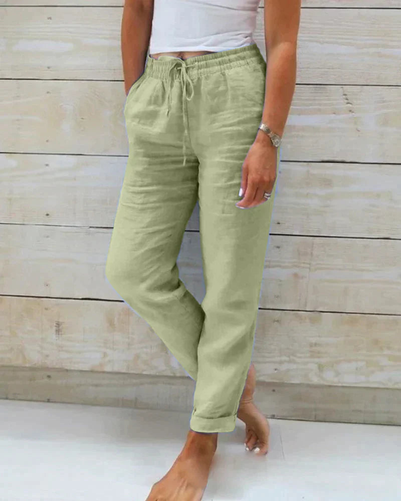 Damen Leinenhose: Elegant & bequem