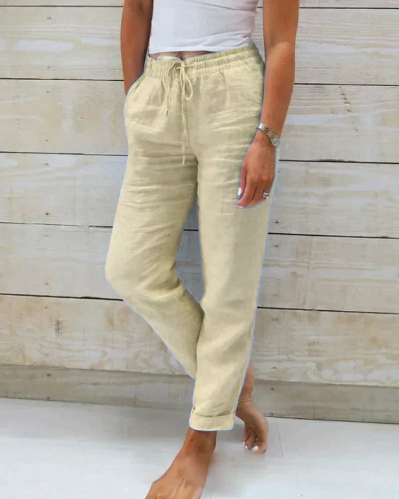 Damen Leinenhose: Elegant & bequem
