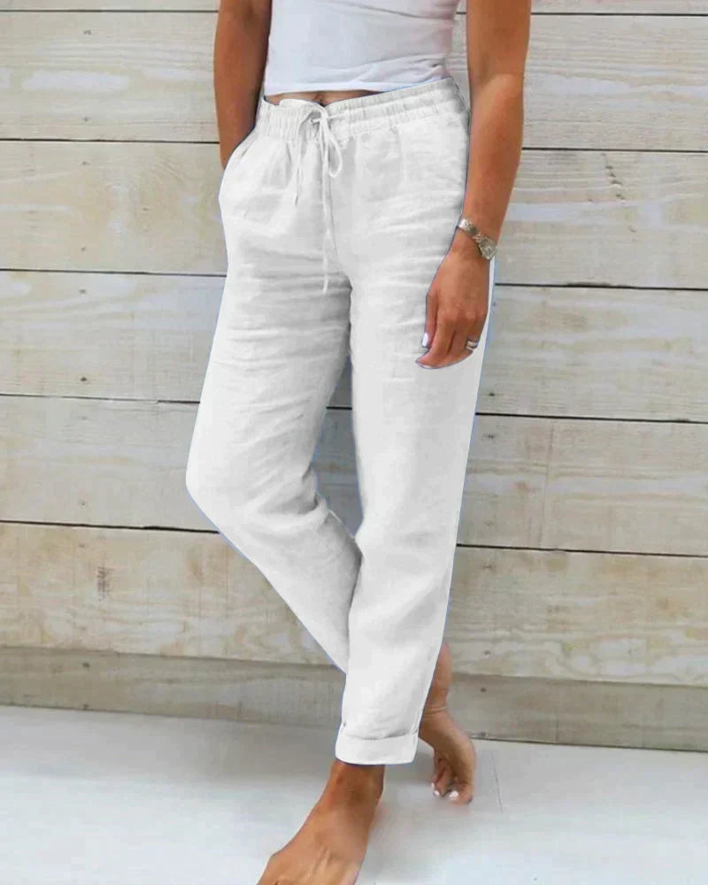 Damen Leinenhose: Elegant & bequem