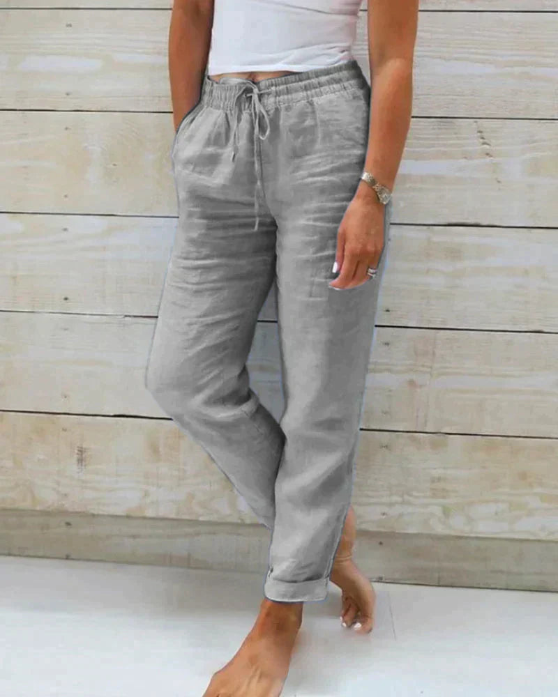 Damen Leinenhose: Elegant & bequem