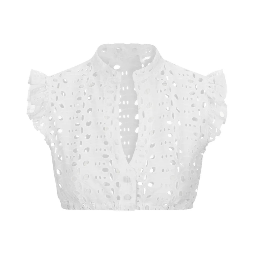 Kurzärmlige Damen-Dirndlbluse
