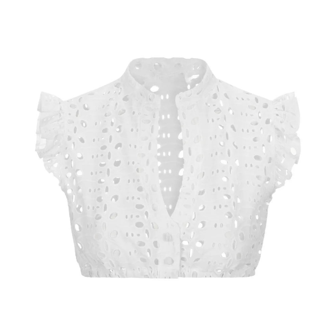 Kurzärmlige Damen-Dirndlbluse