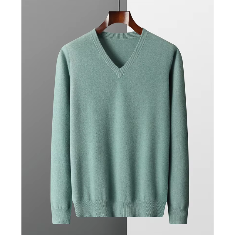 Herren Kaschmirpullover V-Ausschnitt
