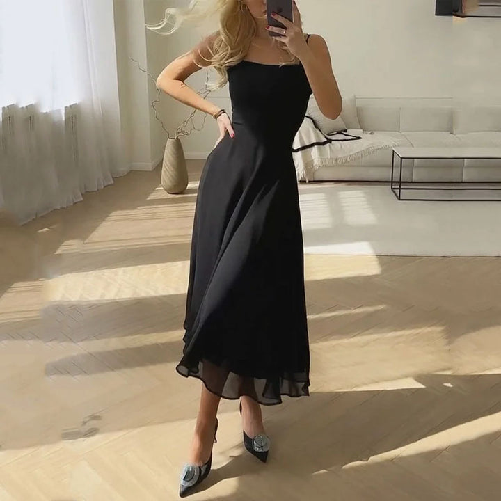 Elegantes Damen-Etuikleid ärmellos einfarbig