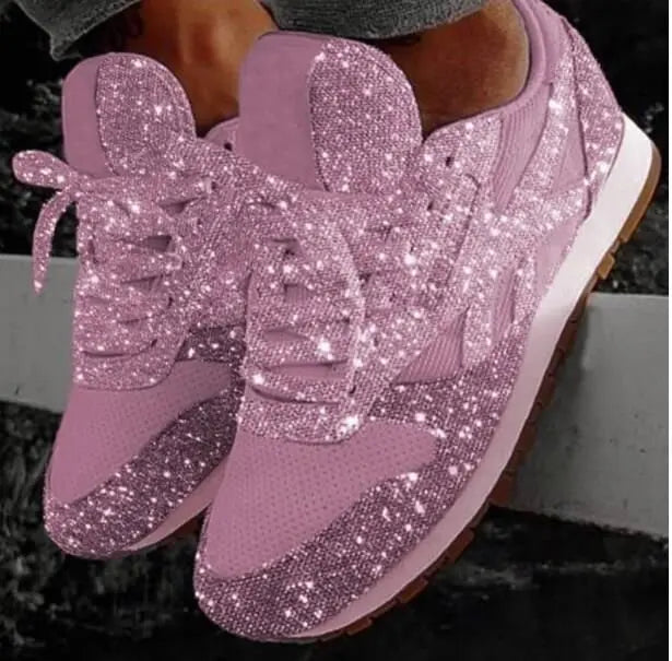 Glitzersneaker mit Pailletten - bequeme Trendschuhe
