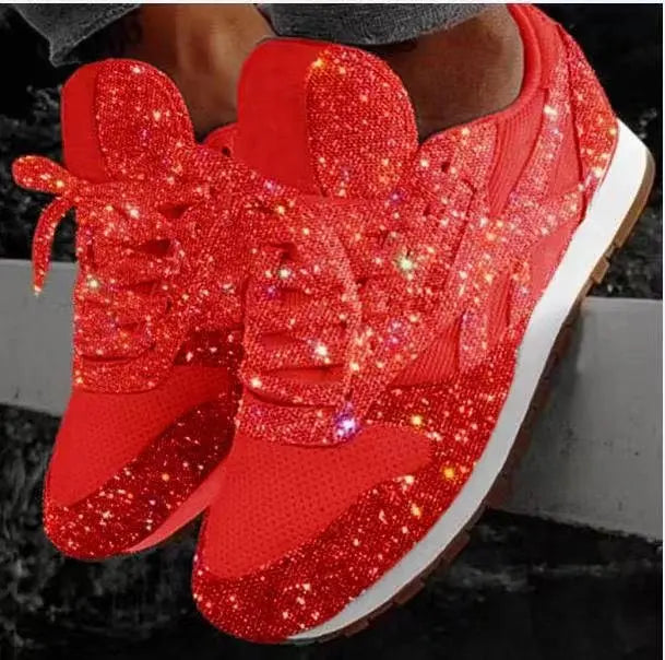 Glitzersneaker mit Pailletten - bequeme Trendschuhe