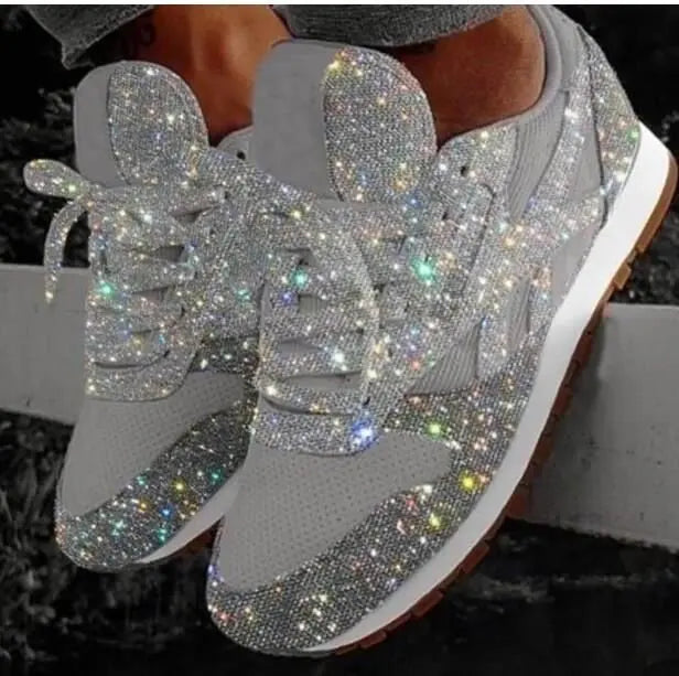 Glitzersneaker mit Pailletten - bequeme Trendschuhe