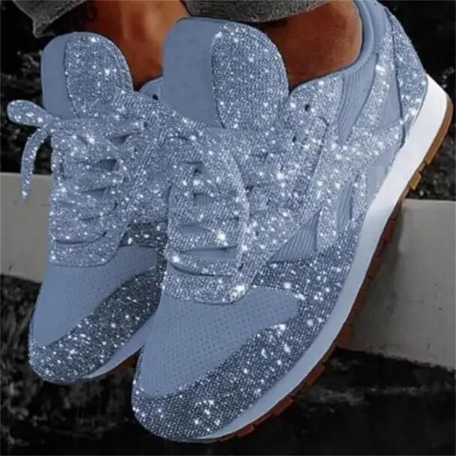 Glitzersneaker mit Pailletten - bequeme Trendschuhe