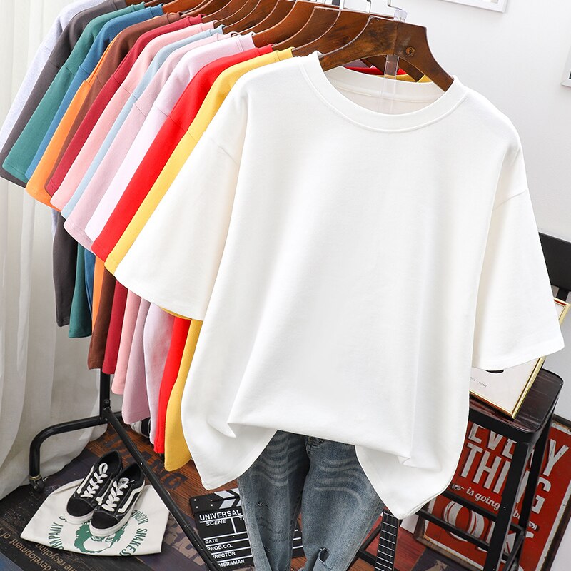 Damen Plus-Size T-Shirt aus Baumwolle