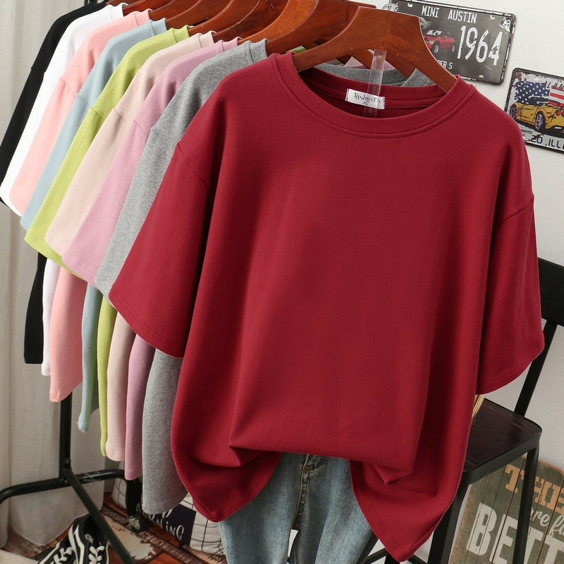 Damen Plus-Size T-Shirt aus Baumwolle