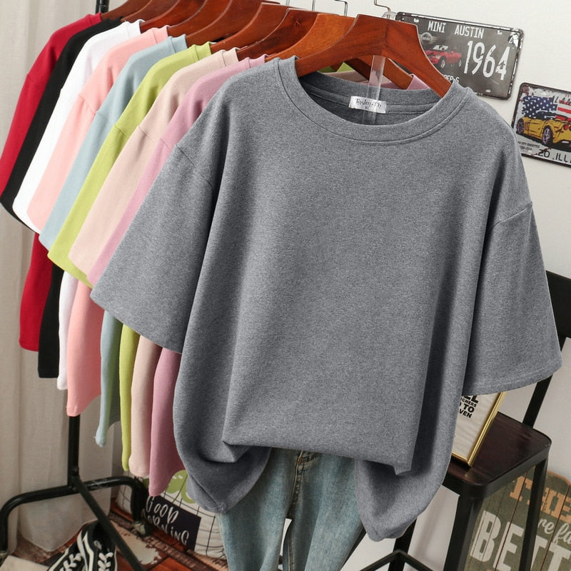 Damen Plus-Size T-Shirt aus Baumwolle