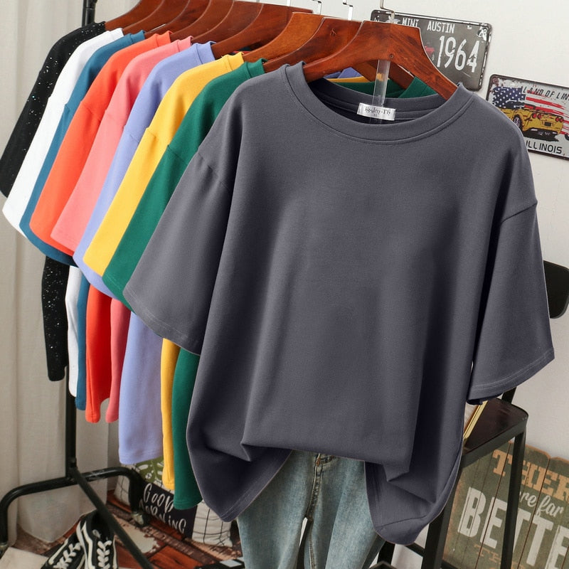 Damen Plus-Size T-Shirt aus Baumwolle