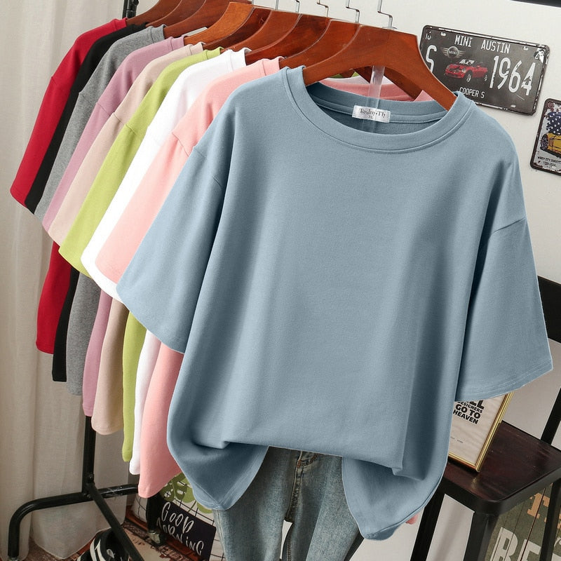 Damen Plus-Size T-Shirt aus Baumwolle