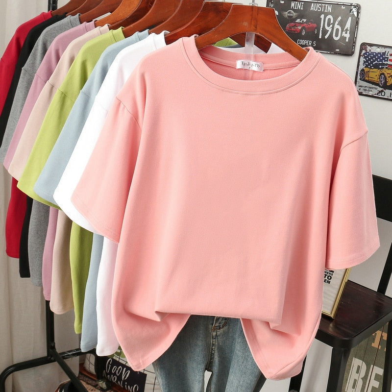 Damen Plus-Size T-Shirt aus Baumwolle