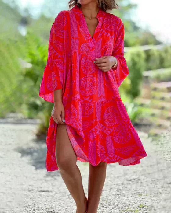 Boho-Baumwollkleid: Elegantes & bequemes Damenkleid
