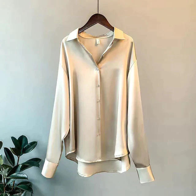 Damen Satinhemd - Eleganter Komfort & Stilvolles Design