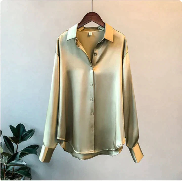 Damen Satinhemd - Eleganter Komfort & Stilvolles Design