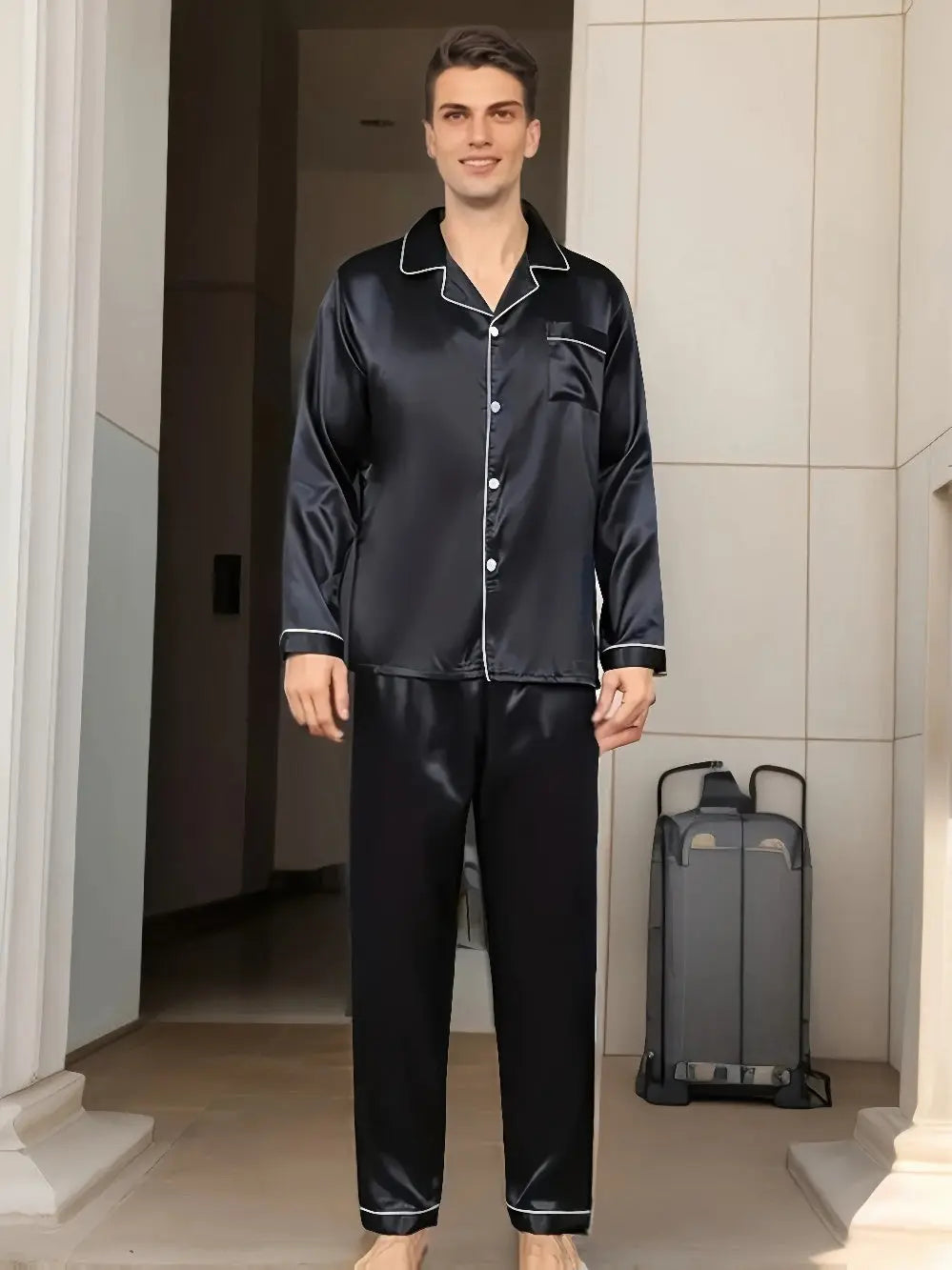 Seiden-Satin Pyjama Set