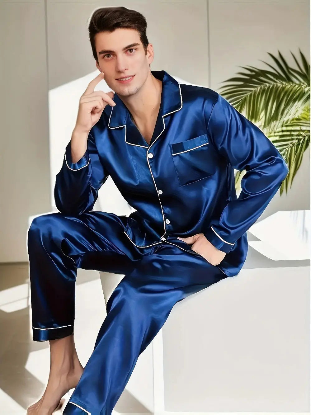 Seiden-Satin Pyjama Set