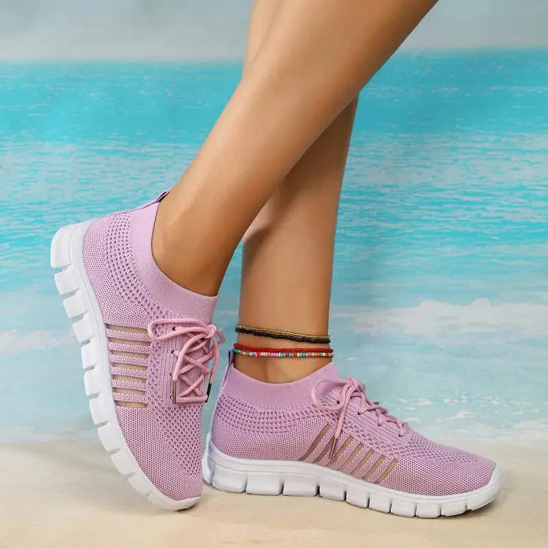 Orthopädische Damen-Sneaker: Atmungsaktive Walking-Schuhe mit Komfort