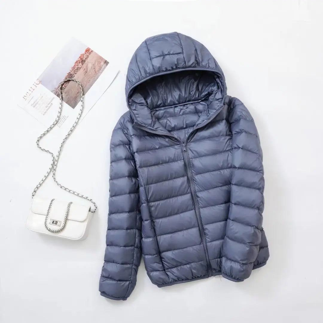 Wende-Daunenjacke: Leichte, warme & figurbetonte Winterjacke