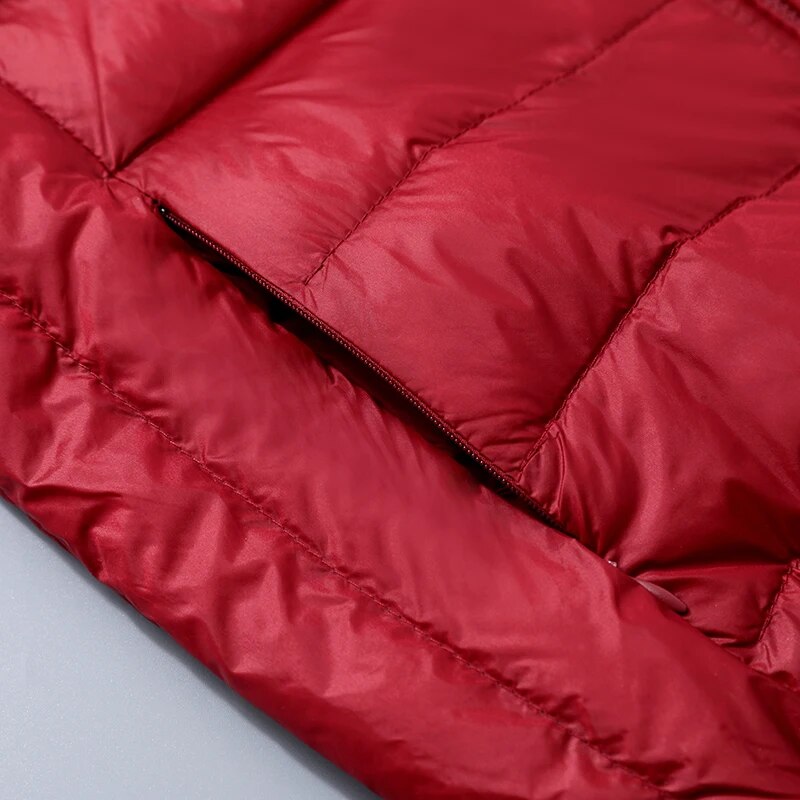 Wende-Daunenjacke: Leichte, warme & figurbetonte Winterjacke