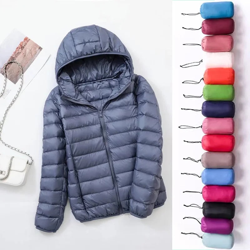 Wende-Daunenjacke: Leichte, warme & figurbetonte Winterjacke