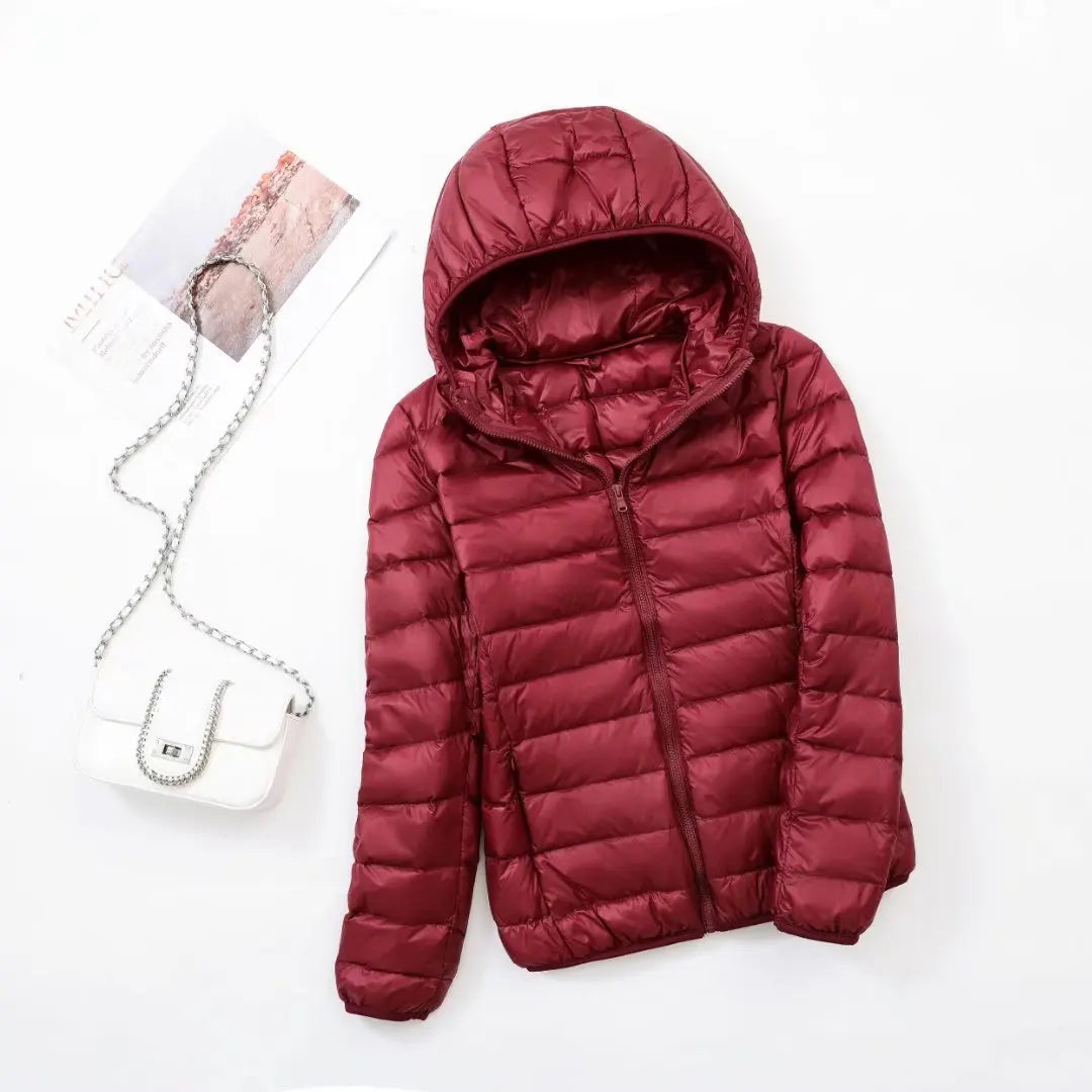 Wende-Daunenjacke: Leichte, warme & figurbetonte Winterjacke