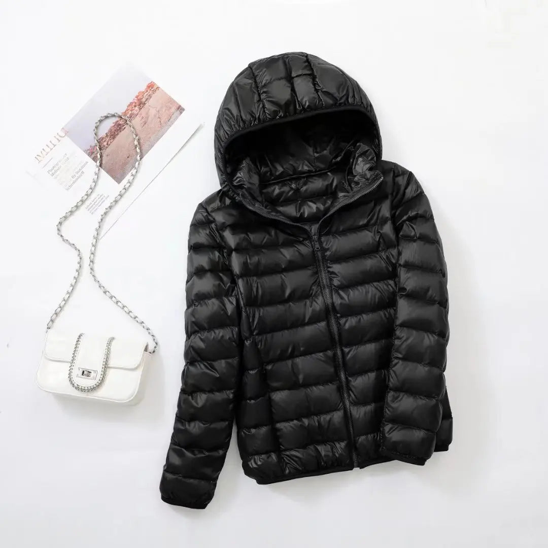 Wende-Daunenjacke: Leichte, warme & figurbetonte Winterjacke