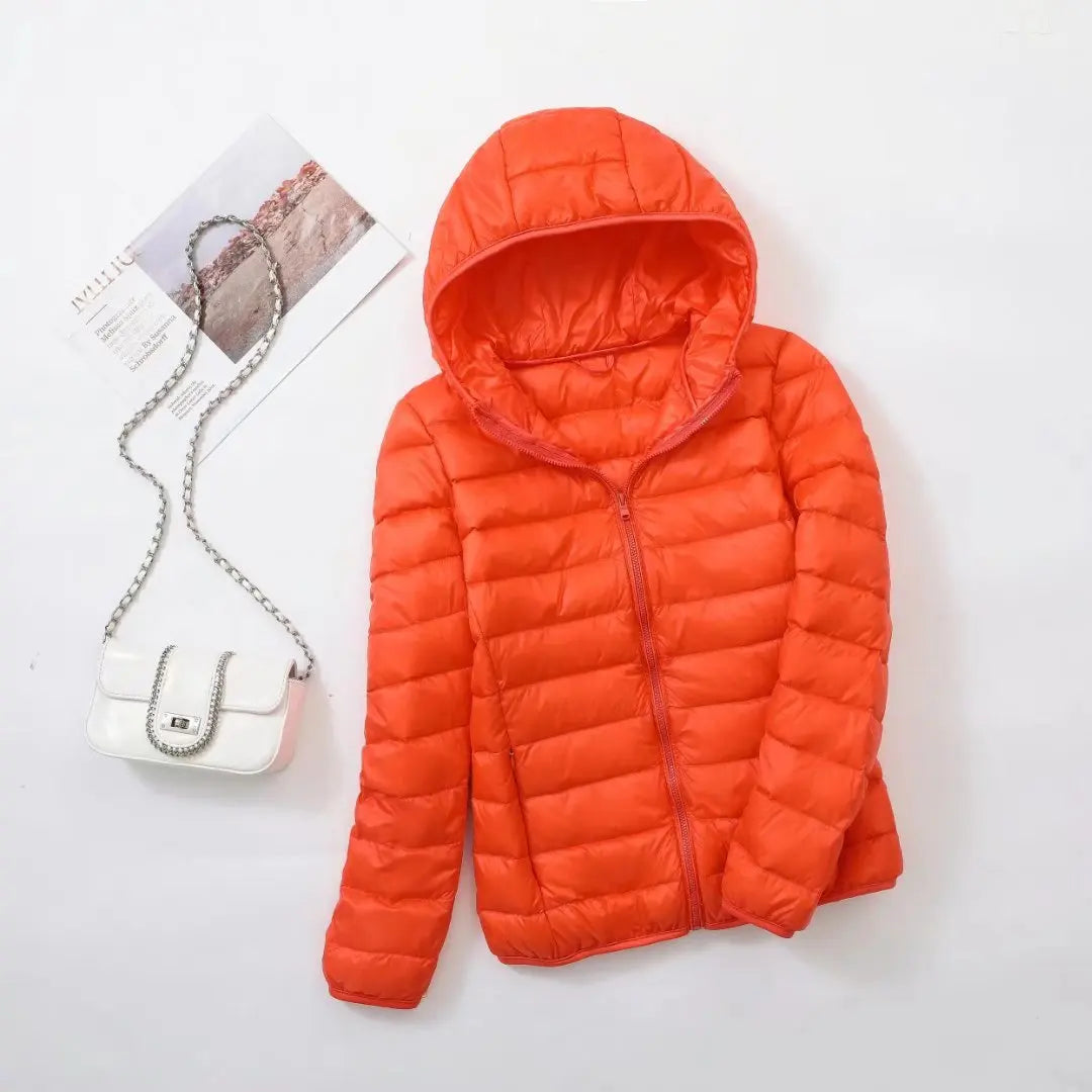 Wende-Daunenjacke: Leichte, warme & figurbetonte Winterjacke