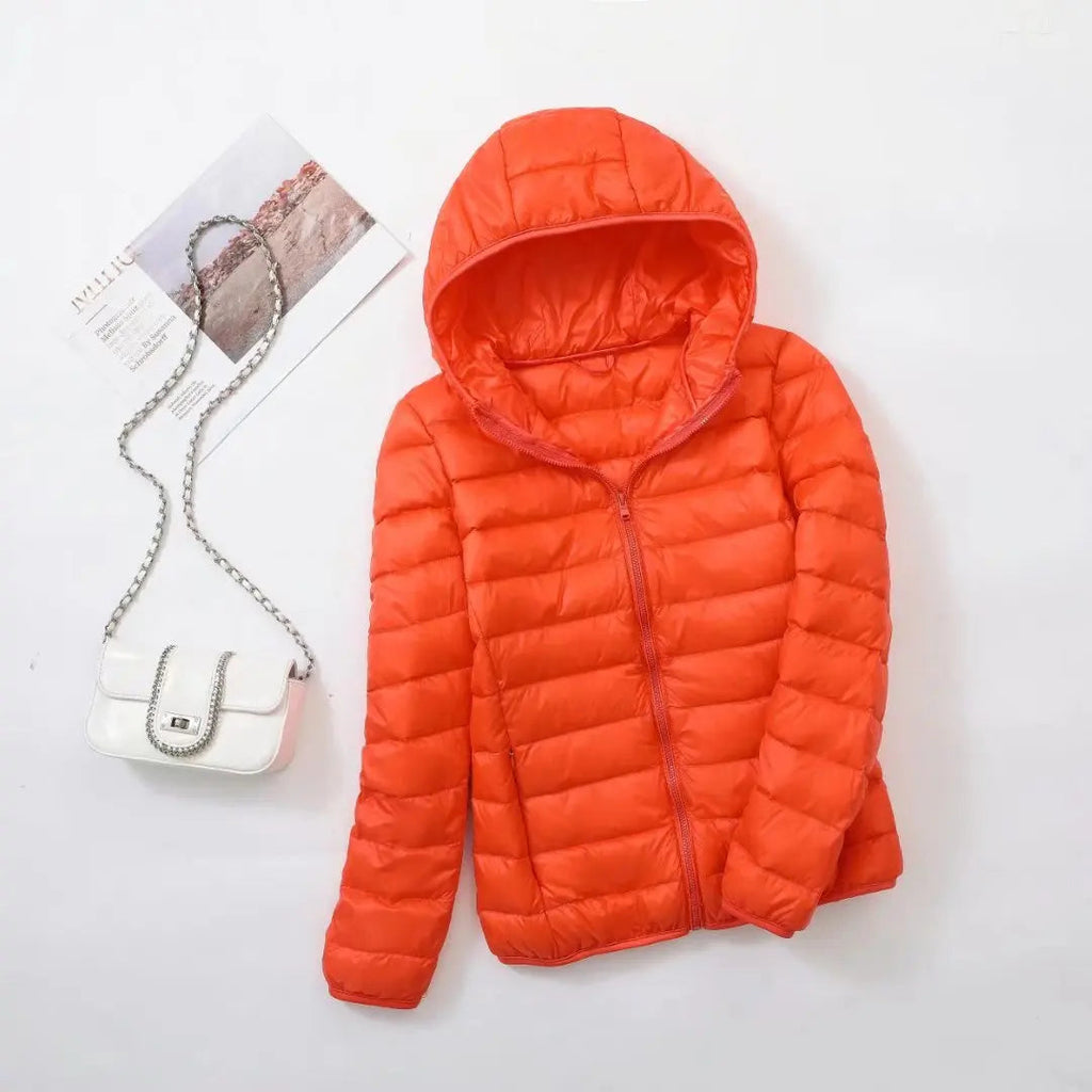Wende-Daunenjacke: Leichte, warme & figurbetonte Winterjacke