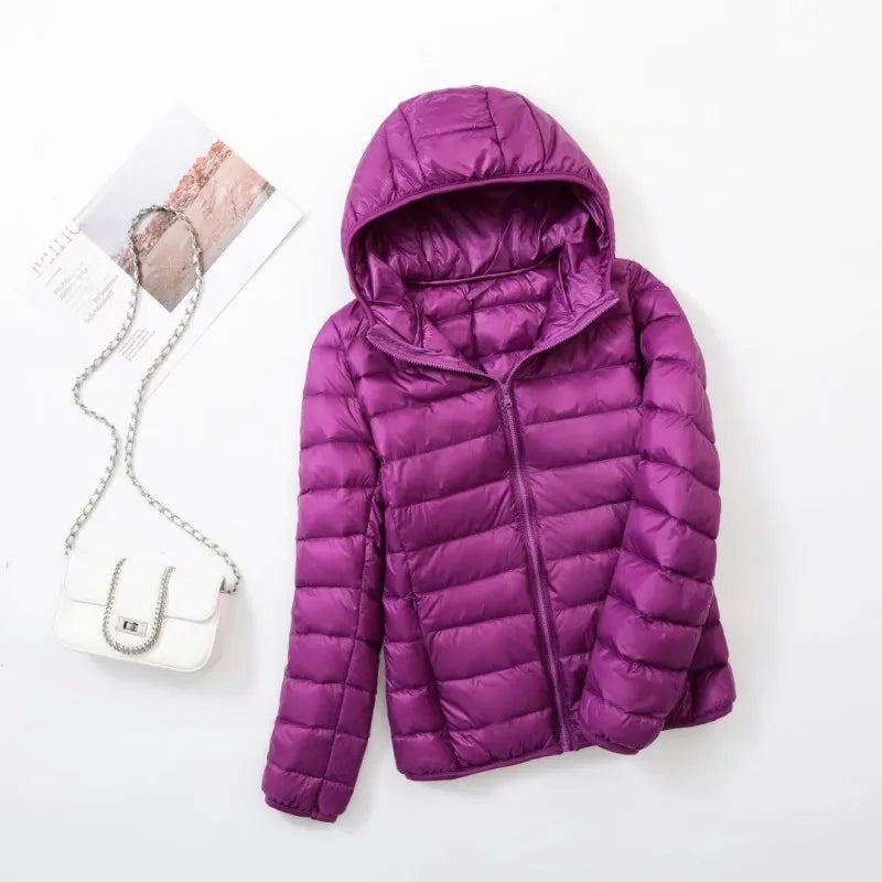 Wende-Daunenjacke: Leichte, warme & figurbetonte Winterjacke