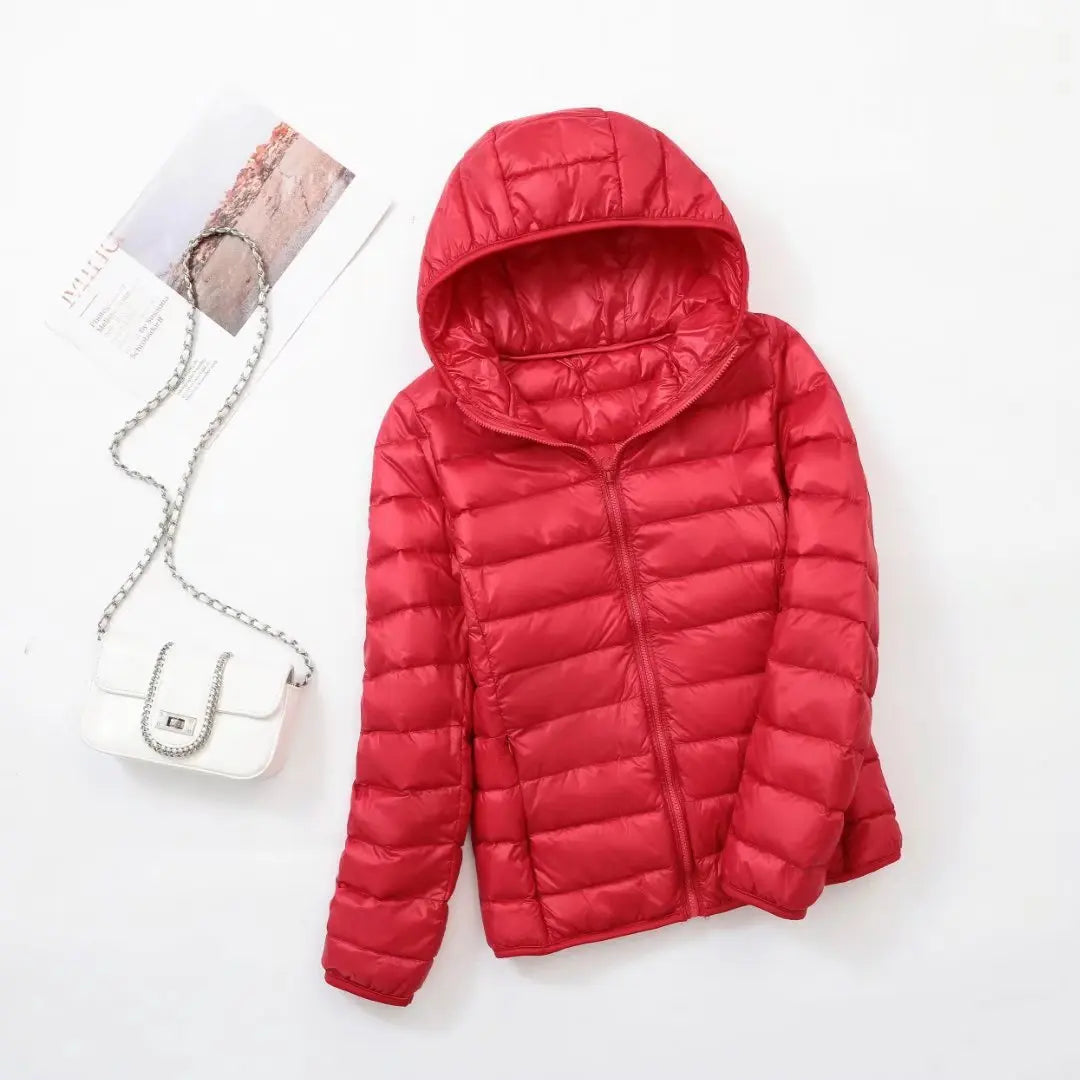Wende-Daunenjacke: Leichte, warme & figurbetonte Winterjacke