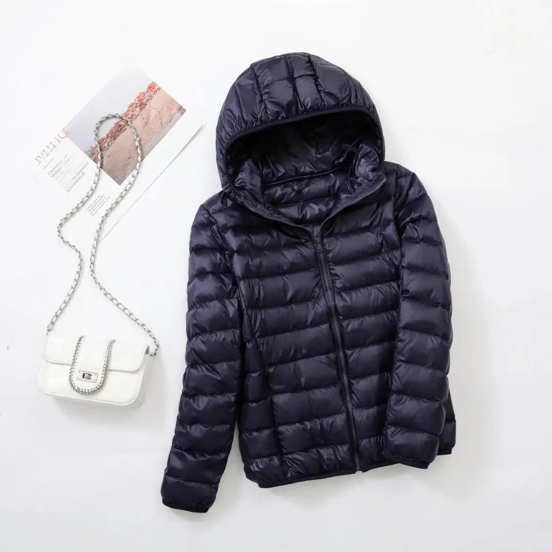 Wende-Daunenjacke: Leichte, warme & figurbetonte Winterjacke