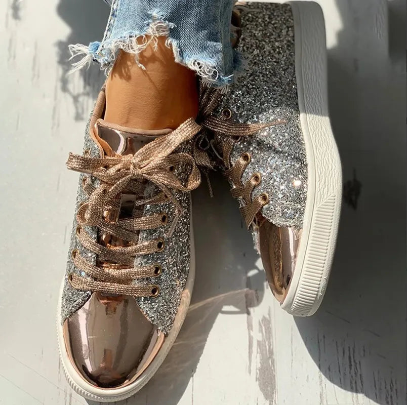 Luxuriöse Glitzer-Damenschuhe: Elegant & bequem