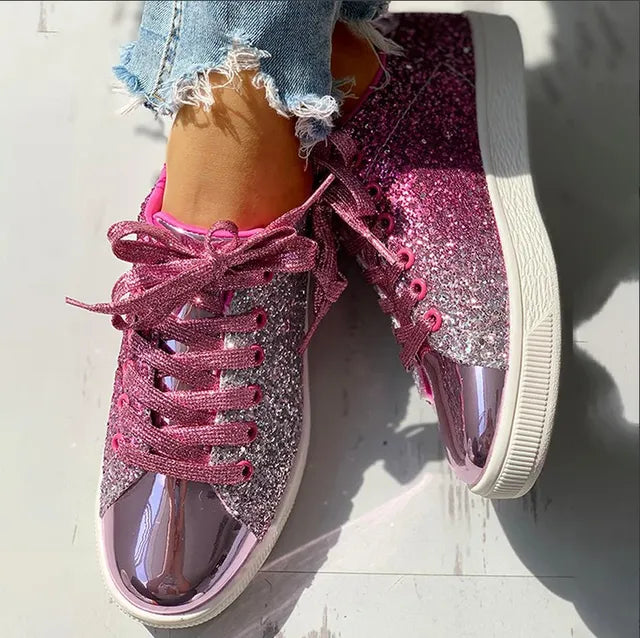 Luxuriöse Glitzer-Damenschuhe: Elegant & bequem