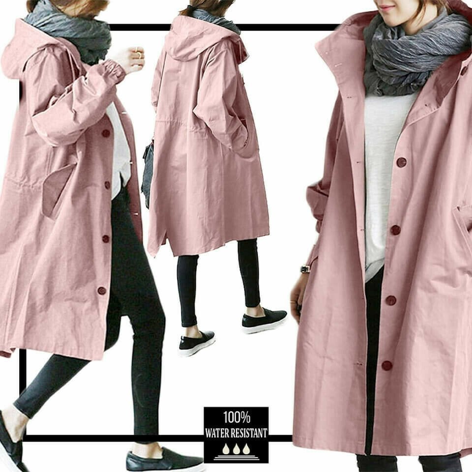 Wasserdichte Kapuzenjacke: Elegant & Vielseitig