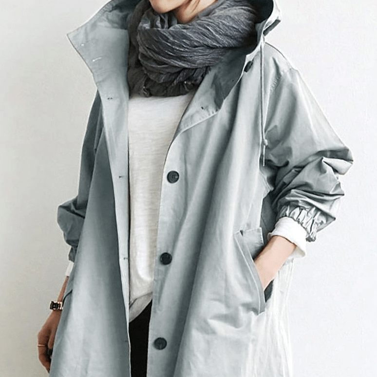 Wasserdichte Kapuzenjacke: Elegant & Vielseitig