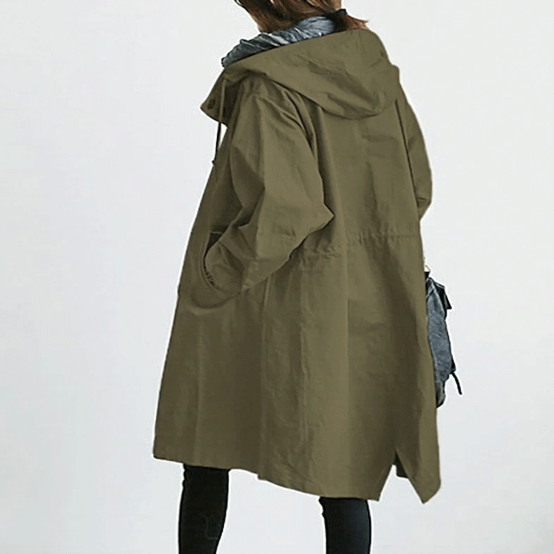 Wasserdichte Kapuzenjacke: Elegant & Vielseitig