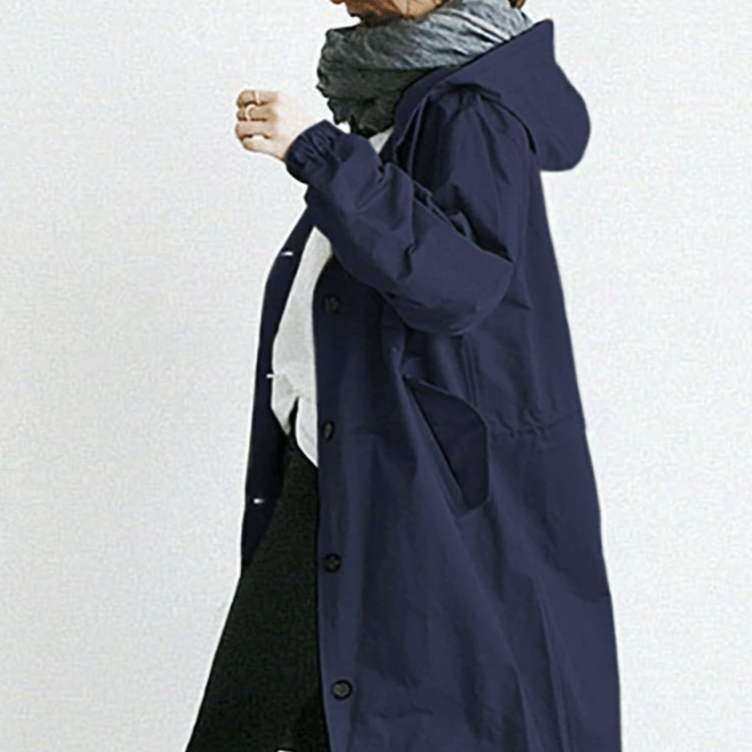Wasserdichte Kapuzenjacke: Elegant & Vielseitig