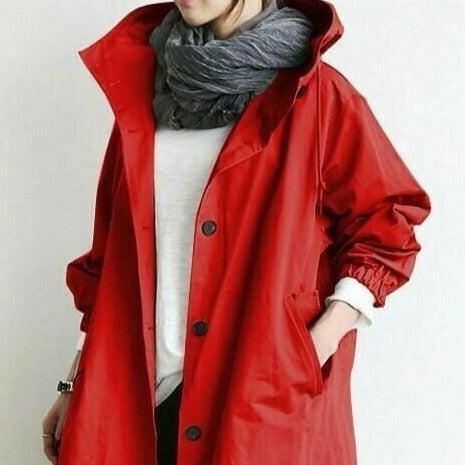 Wasserdichte Kapuzenjacke: Elegant & Vielseitig