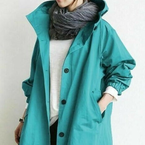 Wasserdichte Kapuzenjacke: Elegant & Vielseitig