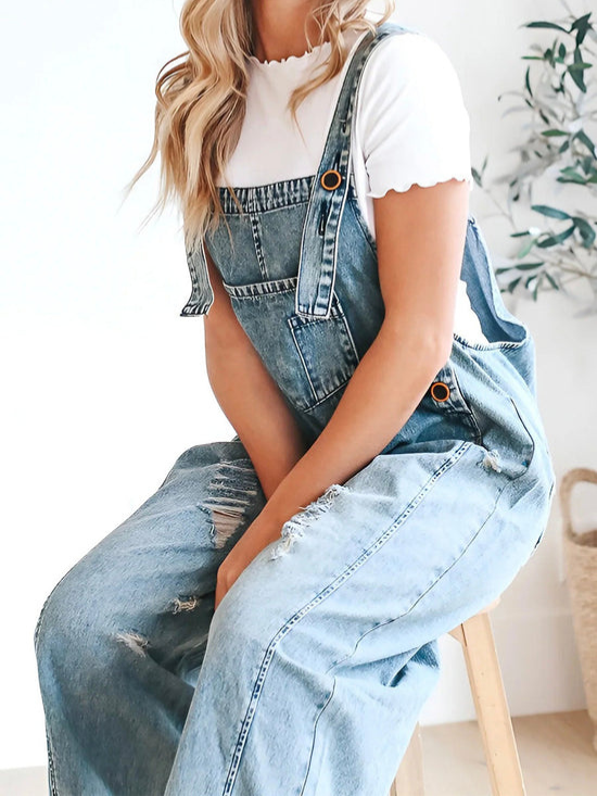 Damen Denim Overall: Locker, bequem & stilvoll