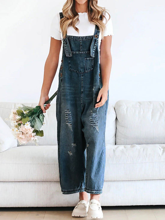 Damen Denim Overall: Locker, bequem & stilvoll