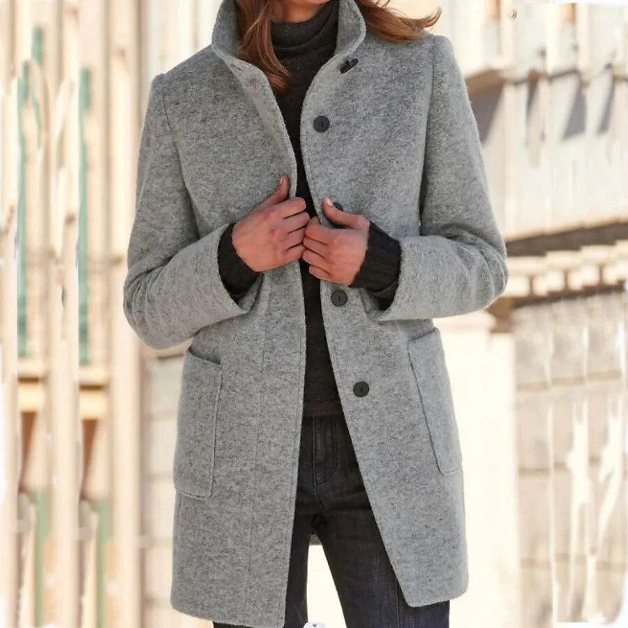 Eleganter Damen Wollmantel