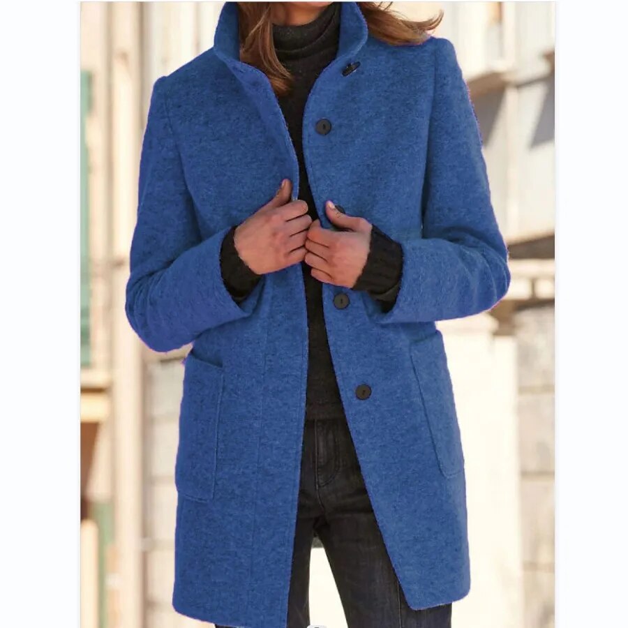 Eleganter Damen Wollmantel