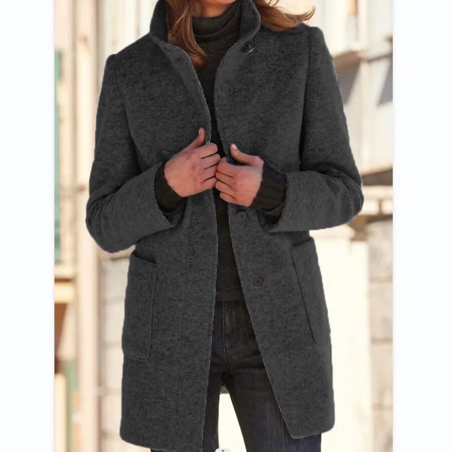 Eleganter Damen Wollmantel