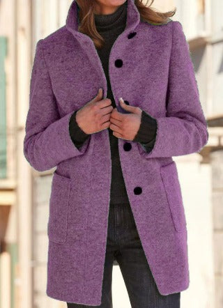 Eleganter Damen Wollmantel