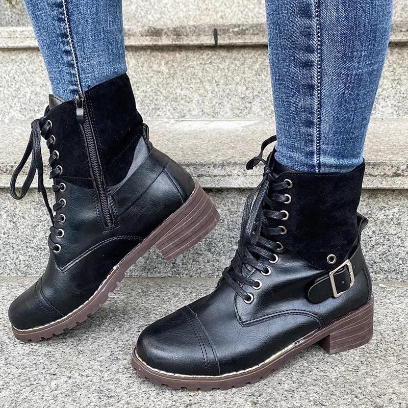 Wasserdichte Lederstiefel mit Reißverschluss: Komfort und Eleganz