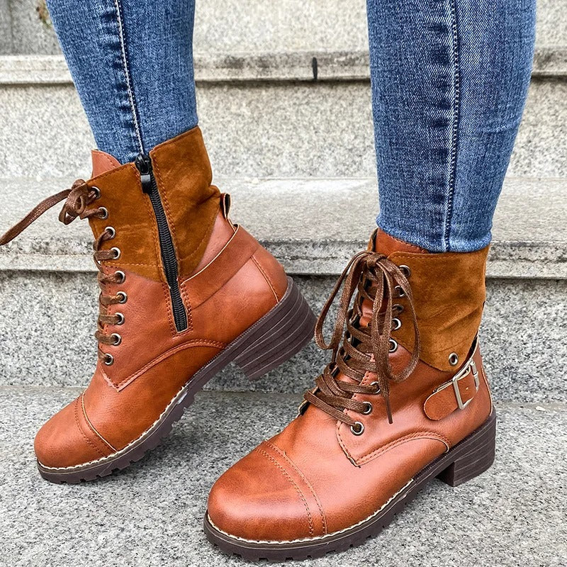 Wasserdichte Lederstiefel mit Reißverschluss: Komfort und Eleganz